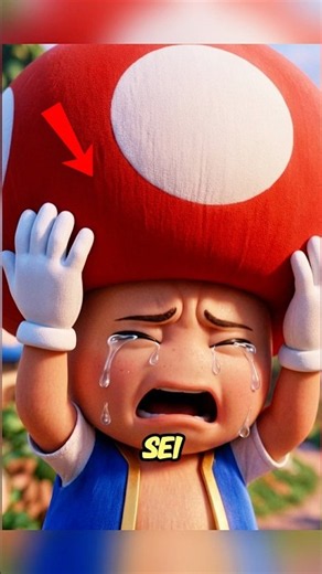 Why does Toad from Super Mario never take off his hat? 😱😰