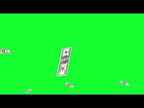 Money Rain Explosion Dollar Bills Green Screen | Free Stock Footage