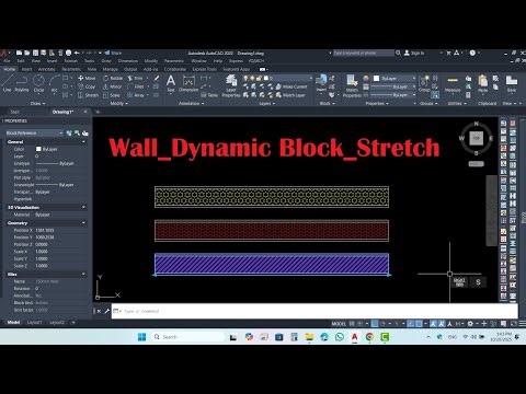 How to Create Wall Dynamic Blocks Easily in AutoCAD #autocad #engineering