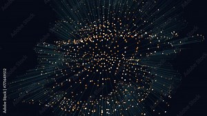 A visual representation of a complex network with dots representing points and lines showing connections, illustrating the interconnectedness of the network