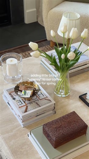 spring coffee table styling ideas | cozy, simple home refresh