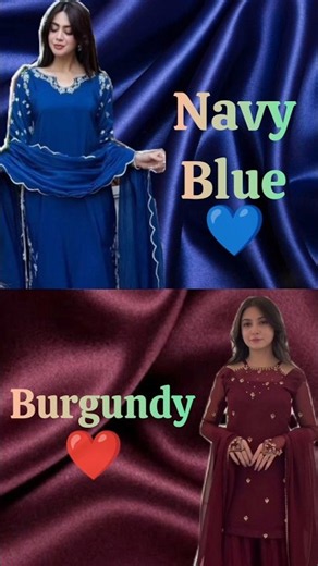 💙 Navy Blue vs 🍷 Burgundy ❤️Which color is your favorite? ✨Navy Blue or Burgundy? #shorts