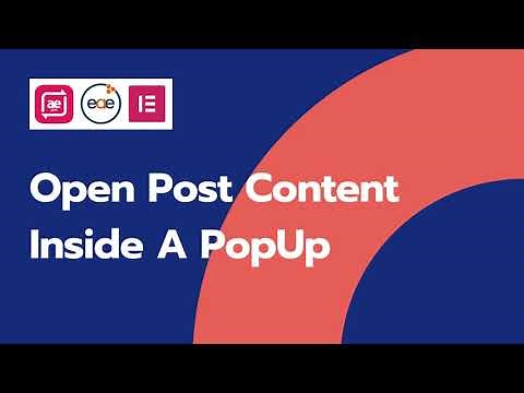 How to open post content in Modal Popup using Elementor?
