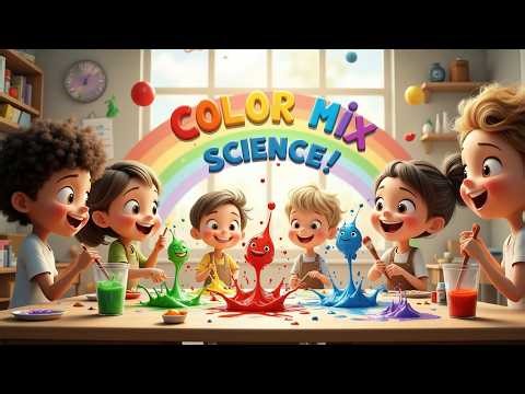 Color Mix Song for Kids 🌈🎨 | Fun Science Song About Mixing Colors | Learn Colors | KidsLearn Rhymes
