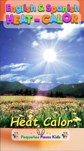 🔥 HEAT - CALOR | Inglés para Niños 🌈#kidslearning #bilingue #firstwords ✨💨🔥