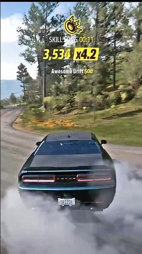 Dodge demon drifting in Forza horizon 5, gaming