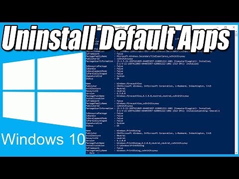 How to Uninstall Windows 10 Default Apps & Store Apps Easy Tutorial