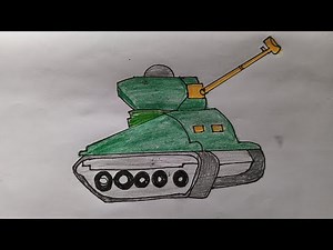 How to draw a Tank / Tank drawing easy