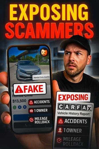 He Tried to Scam Me… but I Checked the CARFAX 😳🚨 | Icheckvin Vehicle History Reports