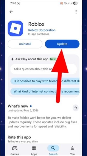 How to Update Roblox App on Mobile | Update Your Roblox App #UpdateRobloxApp#RobloxAppUpdate