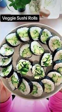 Easy Cucumber Avocado Sushi!