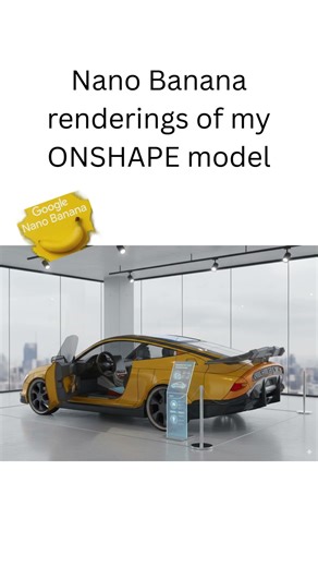 Nano Banana and ONSHAPE #automobile #shapertools