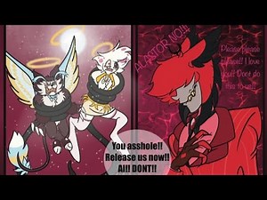 Hazbin Hotel comic || Alastor says Goodbye to Husker and Angel || (Radiohuskerdust comic)