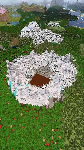 Minecraft Woodland Mansion on a Mountain Circle – Seed Showcase