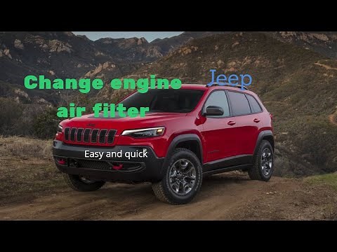 Replace engine air filter on Jeep Cherokee | Grand Cherokee, Wrangler Compass| 2020,2021