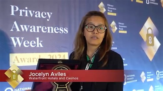 🏆 Our winner for the Privacy Management Program 2024: 𝐖𝐚𝐭𝐞𝐫𝐟𝐫𝐨𝐧𝐭 𝐇𝐨𝐭𝐞𝐥𝐬 & 𝐂𝐚𝐬𝐢𝐧𝐨𝐬 (𝐖𝐏𝐈) 🎉 Listen to their inspiring message as they share their journey to achieving this recognition. #PrivacyPH #PAWForALL #PAW2024 | National Privacy Commission