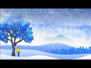 Beautiful Snow Falling Background Video Effect | 4K Winter Motion Snowfall Background