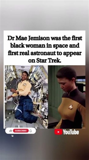 🚀🌌 Dr. Mae Jemison made history as 1st Black woman in space & only real astronaut on Star Trek! 🖖✨🌟!
