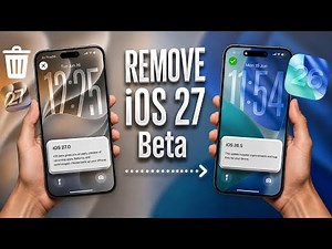 How To Remove iOS 27 Beta ✅ | How To Delete iOS 27 Beta | Remove iOS 27 Beta Update From iPhone |