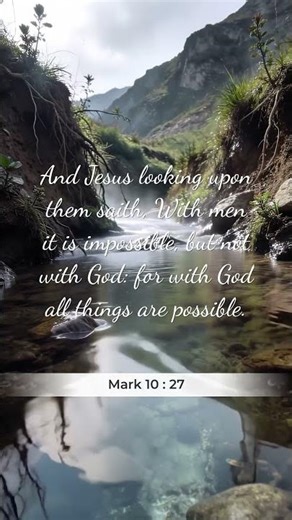 Mark 10:27 (KJV) | Bible Verse for Strength and Stability