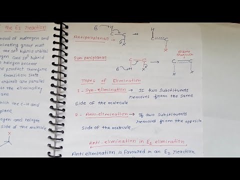 Stereochemistry of E2 Reactions