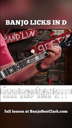 PART1: Banjo Licks You Need To Know in D!🪕