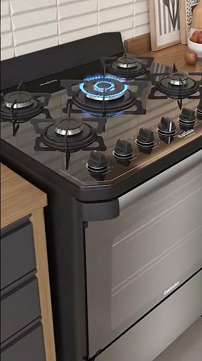 🔥 Fogão 5 bocas com tripla chama e painel touch 👉 https://s.shopee.com.br/8V5Rmyis6Q