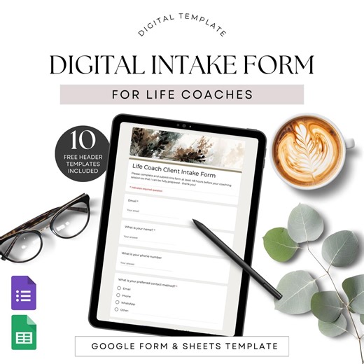 Life Coach Digital Intake Form Google Form Coaching Client Onboarding Coachee Client Questions New Customer Intake Admin Welcome Packet - Etsy