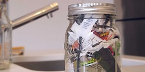A woman in Brooklyn can fit four years worth of her trash into a single mason jar