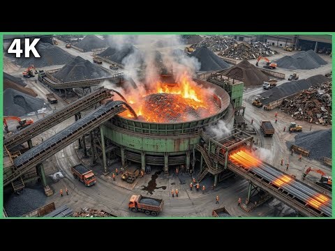 Inside a Steel Factory | How Steel Wire Is Made From Iron Ore (Full Process)