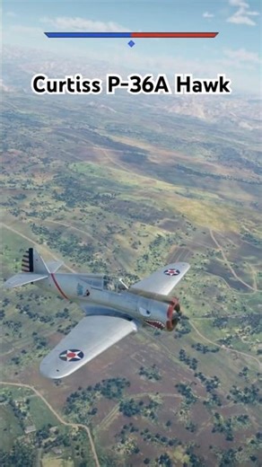 Tactical spin defence | P-36A Hawk gameplay (War Thunder Air RB)