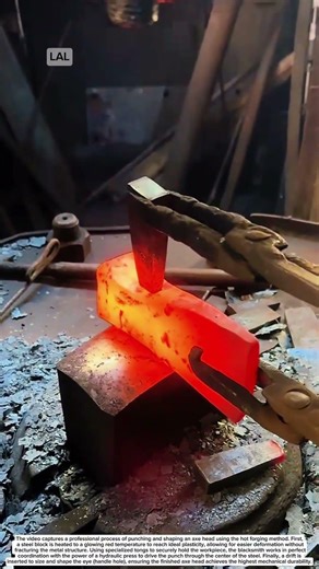 Hot Forging and Punching Process for Axe Heads