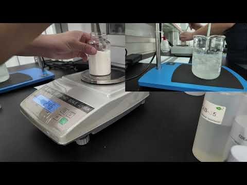 Shower Scrub Formula Sampling in Lab