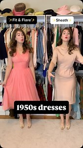 46K views · 2K reactions | I was looking at all my fav 50s dresses going “why do these feel so different?!” 樂#vintage #fashionhistory #1950sdress #vintagefashion #1950s #creatorsearchinsights | Gabi's Vintage | Facebook