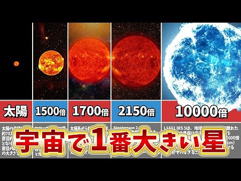 [Slow commentary] Top 5 largest stars in the universe