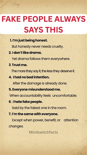 Fake People Always Say These 7 Things (Watch Closely)