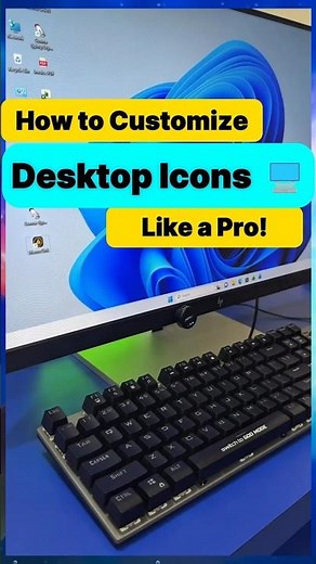 How to Customize Your Desktop Icons Like a Pro! #icons #size #computer #ProductivityHacks #TechTips