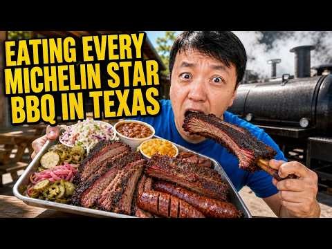 Eating EVERY Michelin Star BBQ in Texas | ULTIMATE Texas BBQ Road Trip!