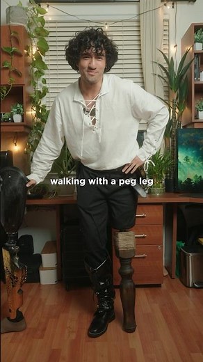 I made a PEG LEG as an AMPUTEE