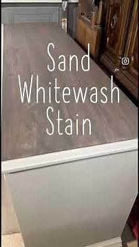 Whitewashing before staining?