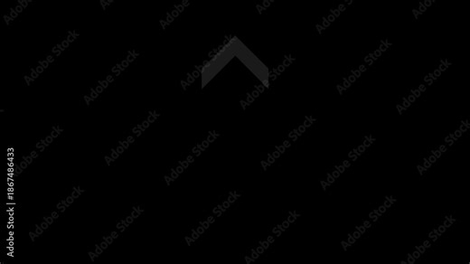 Arrow loading icon animation moving from bottom to top, looping up arrow for upload and scroll UI indicator