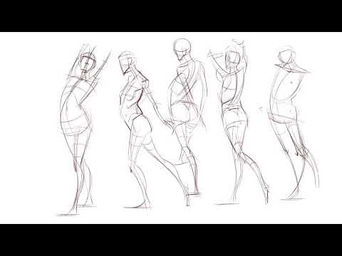Gesture Drawing Demo — Figure Studies by Steven Michael Hampton