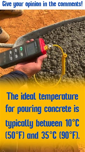 What temperature range is suitable for concrete #concretework #temperature | Nazrul With CE