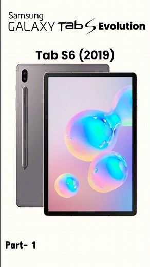 Samsung Galaxy Tab S Evolution (2014-2019)📱 |From Tab S to Tab S6 #Shorts #samsung#evolution #tablet