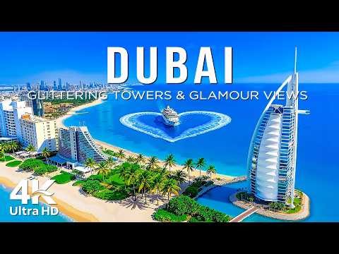 Dubai 4K Drone Footage | Dubai Marina, Superyachts & Futuristic City Views with Deep House Chill