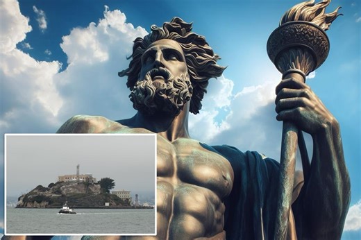 Crypto entrepreneur proposes 450-foot Prometheus statue on Alcatraz