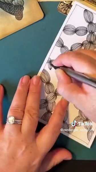 #zentangle #drawingtutorial #artistsoftiktok #fyp #viral #learnontiktok #tutorial #zenart #fineliner #art #creative #creativedrawing #arttherapy #zentanglepattern #foryoupage #lineart