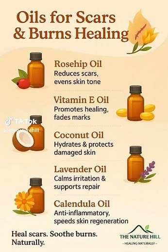 5 Oils That Heal Scars & Burns Naturally