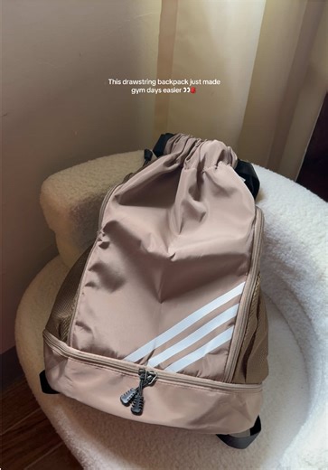 Been using this for workouts and I’m obsessed 😍 #drawstringbag #bagpackforgym #drawstringbagpack #gymbag #drawstringbackpack