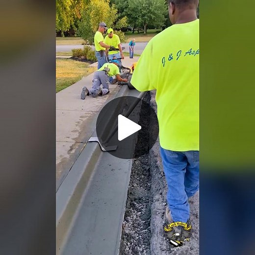 J&J Concrete Curb Roller Patch Repair in KCMO